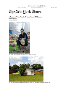 In Texas, an Artist Plans to Rotate a House 180 Degrees