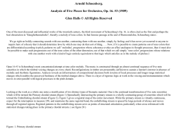 Music Theory Analysis Schoenberg Op. 16 #3 Farben