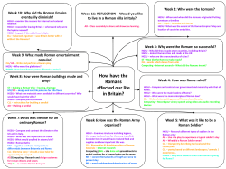 How have the Romans affected our life in Britain?