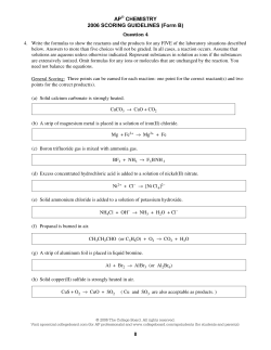 Sample Responses Q4 - AP Central