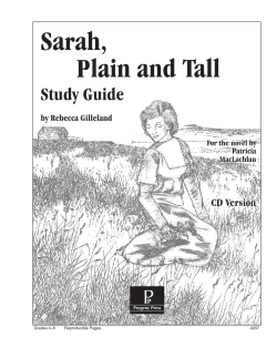 Sarah, Plain and Tall