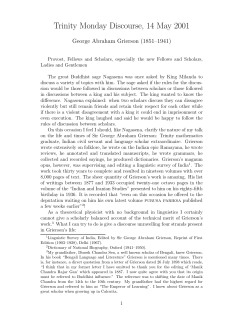 Sir George Abraham Grierson