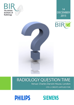 radiology question time - British Institute of Radiology