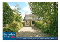 4 Elm Cottages, White City, Woolton Hill, RG20 9TH