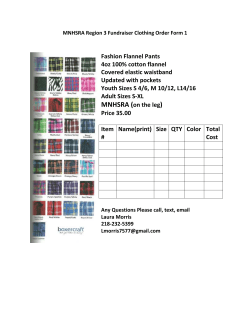 Fashion Flannel Pants 4oz 100% cotton flannel Covered elastic