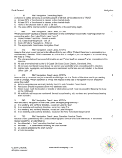 DG Navigation Great Lakes General Questions 3p 18q