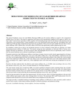 LRBs &ndash; Behaviour and Modelling