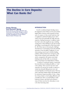 The Decline in Core Deposits: What Can Banks Do?