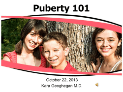 Puberty 101