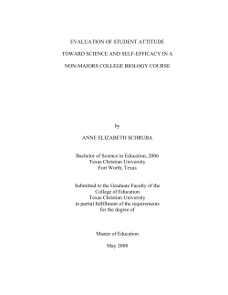 EVALUATION OF STUDENT ATTITUDE TOWARD SCIENCE AND