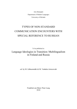 finnish and russian in encounters between non