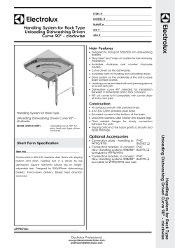 Unloading Dishwashing Driven Curve 90&deg; - clockwise