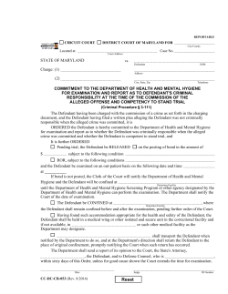 ROR, subject to the following conditions and the Defendant be