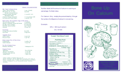 Calcium Brochure - NY AAP Chapter 2
