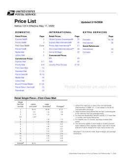 Price List - Melissa Data Corp.