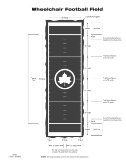 to view a diagram of the an official Wheelchair Football field layout.