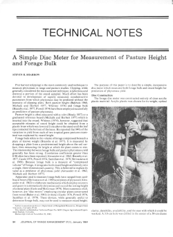 Make your own Forage Disc Meter