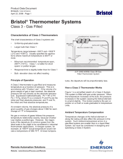 Bristol&reg; Thermometer Systems