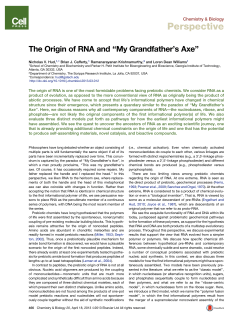 Perspective - School of Chemistry and Biochemistry