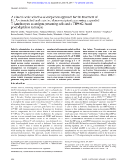 A clinical-scale selective allodepletion approach for