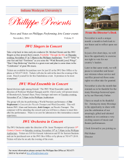 Phillippe Performing Arts &ndash; November 2016