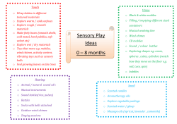 o Sensory Play Ideas 8 months