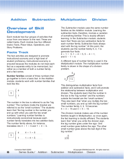 Addition, Subtraction, Multiplication, Division - McGraw