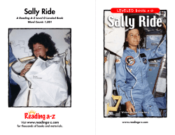 Sally Ride - 4th Grade