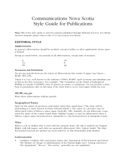 CNS Editorial Style Guide - Government of Nova Scotia