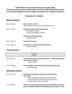 NTRES 4300: Environmental Policy Processes (Spring 2016) [This