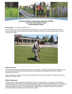 (LPRCA) Low Impact Development (LID) Demonstration Project