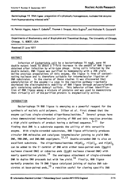 Infection of Escherichia coli by a bacteriophage T4 regA, gene 44