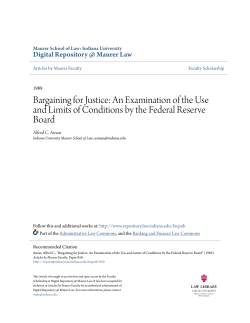 Bargaining for Justice: An Examination of the Use and Limits of