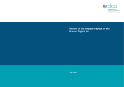 Review of the Implementation of the Human Rights Act