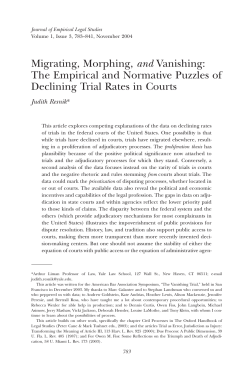 The Empirical and Normative Puzzles of Declining Trial Rates in