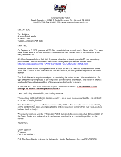 invited Ted Robbins of NPR to interview him