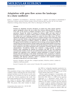 Adaptation with gene flow across the landscape in a