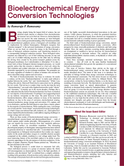 Bioelectrochemical Energy Conversion Technologies