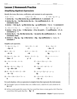 Lesson 2 Homework Practice