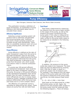 Pump Efficiency
