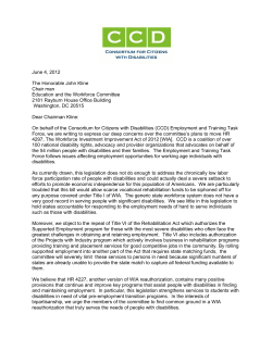 CCD Letter on Republican-sponsored bill to reauthorize the