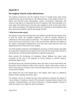 Appendix A The Anglican Church on Bio