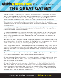 THE GREAT GATSBY