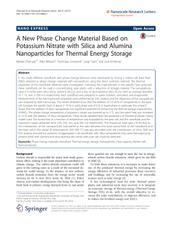 A New Phase Change Material Based on Potassium Nitrate with
