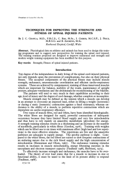 Techniques for improving the strength and fitness of spinal