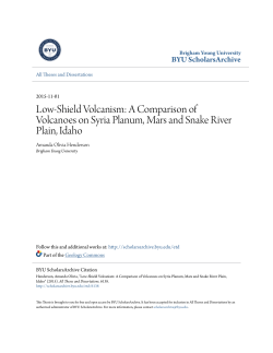 Low-Shield Volcanism: A Comparison of Volcanoes on Syria