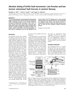 Absolute dating of brittle fault movements: Late Permian and late