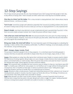 12-Step Sayings