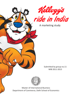 Kellogg`s Ride in India