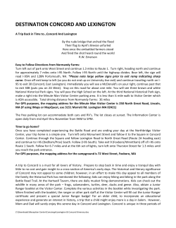 destination concord and lexington